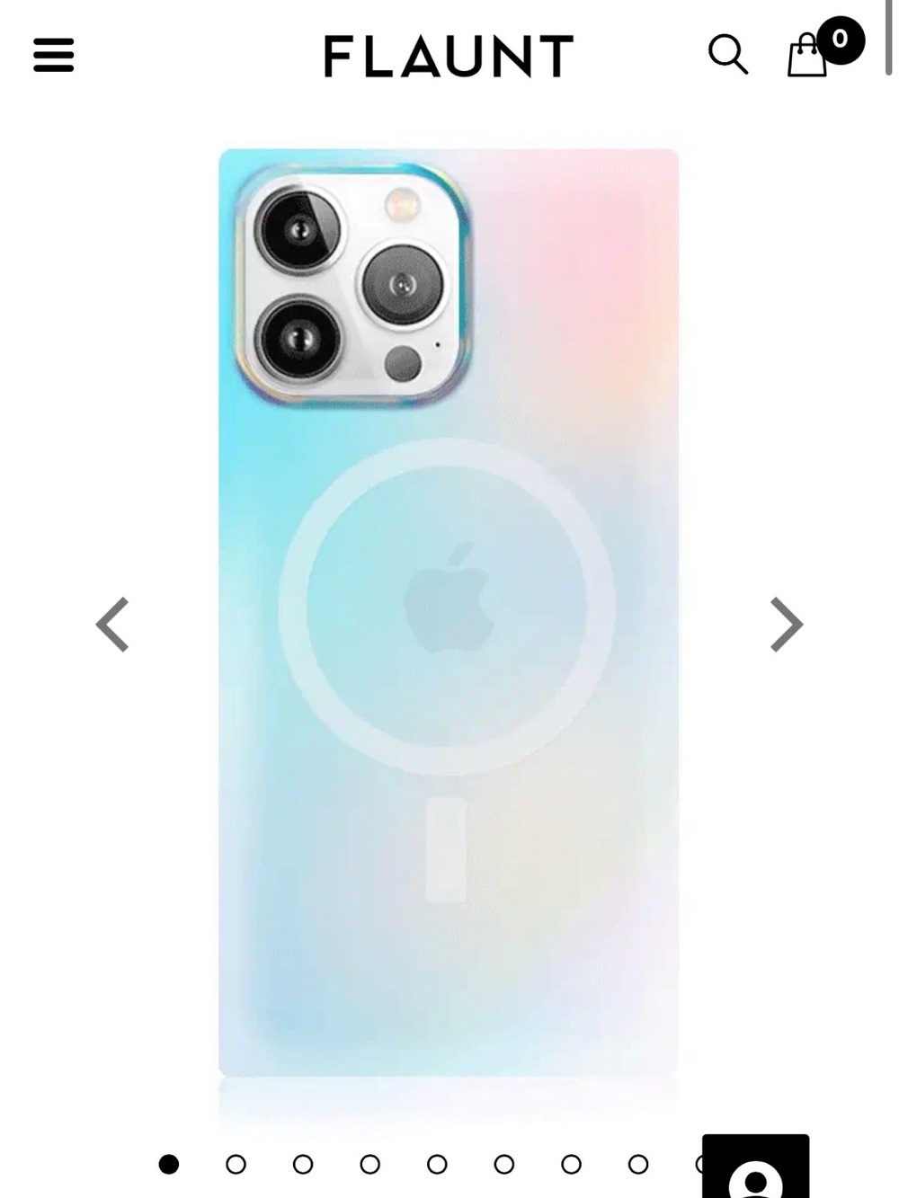 Flaunt Square Iridescent Case - iPhone 16 Pro
